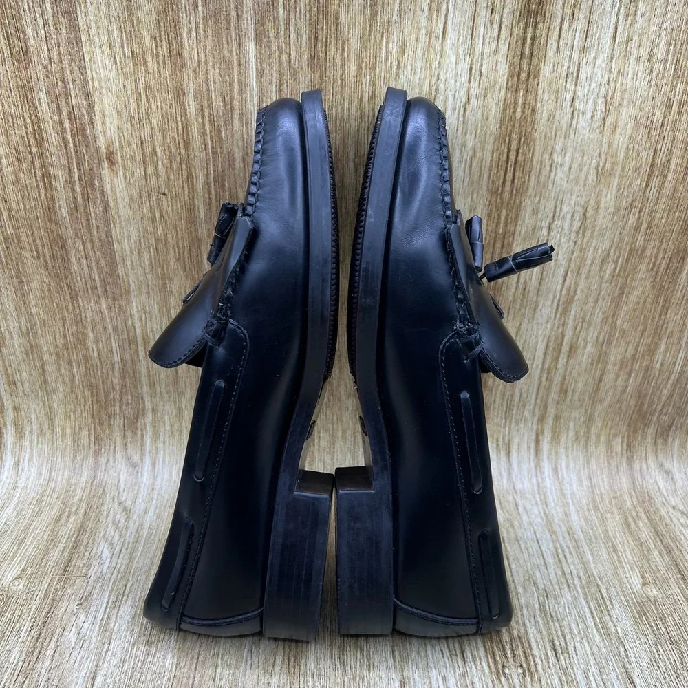 G.H. Bass Weejuns Marietta II Loafers Women's 10W Black Kiltie Tassel Leather